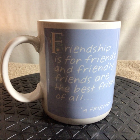 Vtg 1988 SHOEBOX GREETINGS Friendship Is For Friends Ceramic Coffee/Tea Mug - Picture 7 of 11